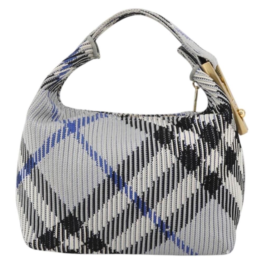 Burberry Nova Check Canvas Handbag Light Blue